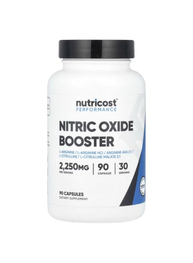 Nutricost, Performance, Nitric Oxide Booster, 90 Capsules - Image 1